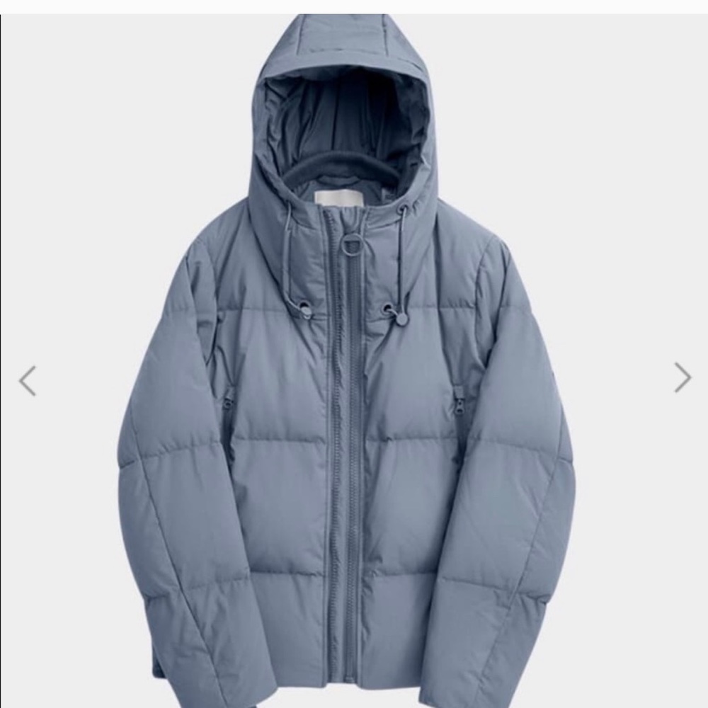 The Arrivals blue Aer puffer jacket